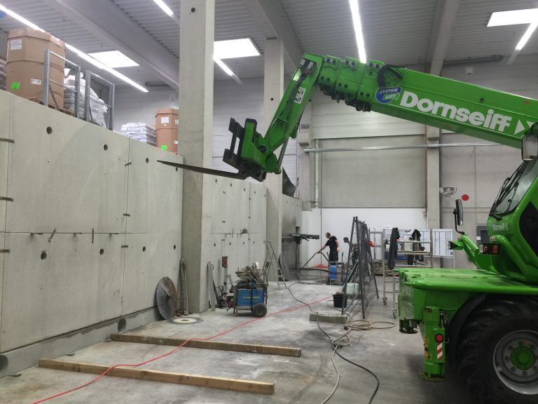 Rückbau einer Betonwand mit Diamanttechnik